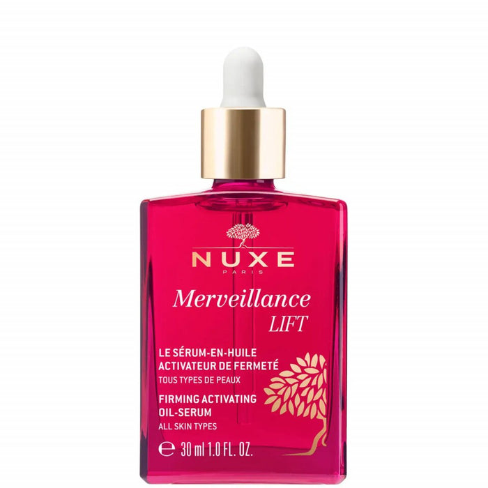 Ser-ulei facial Nuxe Merveillance Lift, cu efect de fermitate, pentru toate tipurile de ten, 30 ml, tester