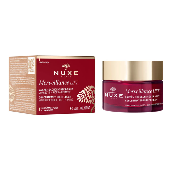 Cremă de față Nuxe Merveillance Lift, de noapte, concentrată, antirid și pentru fermitate, 50 ml
