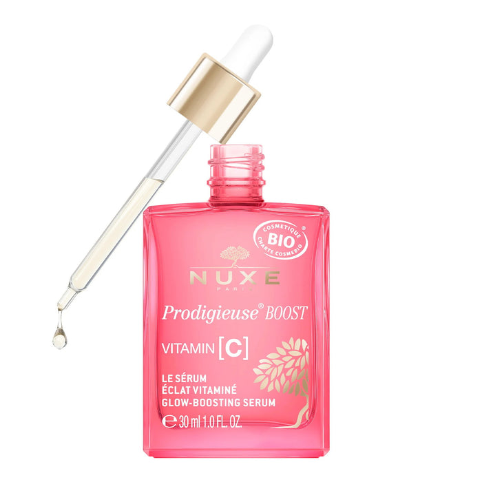 Ser de față Nuxe Prodigieuse Boost Glow, cu vitamina C, pentru strălucire, 30 ml, tester