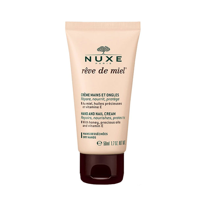Cremă pentru mâini și unghii Nuxe Rêve de Miel, hrănitoare, pentru mâini uscate, 50 ml