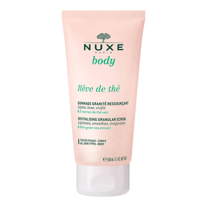 Exfoliant pentru corp Nuxe Rêve de Thé, revitalizant, cu extract de ceai verde, 150 ml