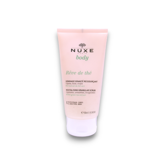 Exfoliant pentru corp Nuxe Rêve de Thé, revitalizant, cu extract de ceai verde, 150 ml