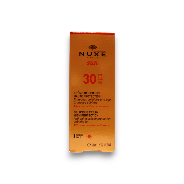 Cremă de soare Nuxe Sun Delicious, pentru față, SPF 30, 50 ml