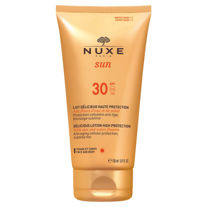 Loțiune de protecție solară Nuxe Sun Delicious, SPF 30, pentru față și corp, 150 ml