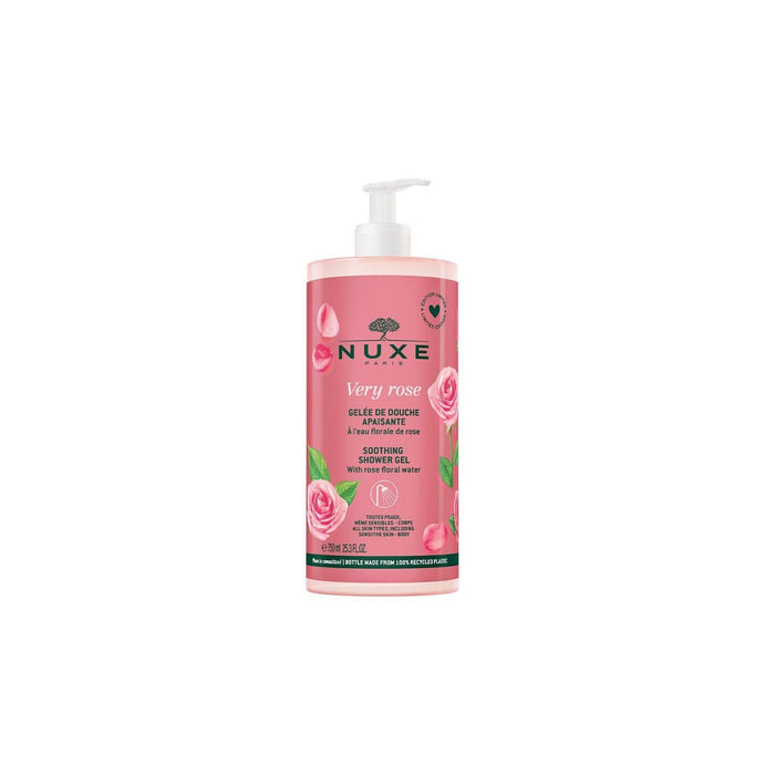 Gel de duș Nuxe Very Rose, calmant, pentru toate tipurile de piele, 750 ml