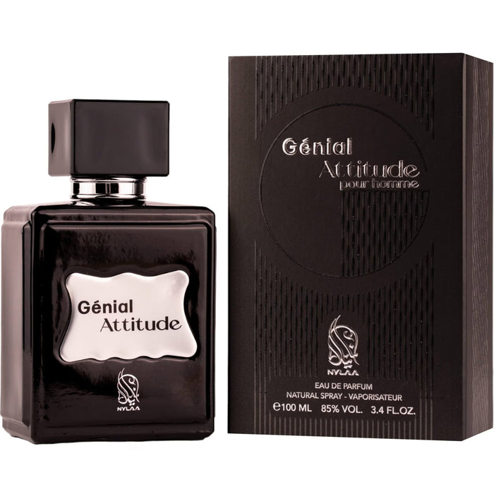Apă de parfum Nylaa Génial Attitude, pentru bărbați, 100 ml