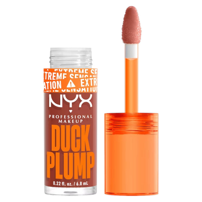 Plumper pentru buze Nyx Duck Plump, efect de volum, nuanța Brown of Applause, 7 ml