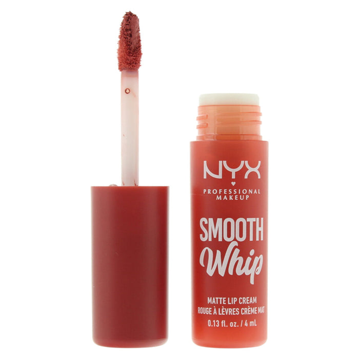 Ruj cremos Nyx Smooth Whip, mat, nuanța 02 Burtica pisicii, 4 ml