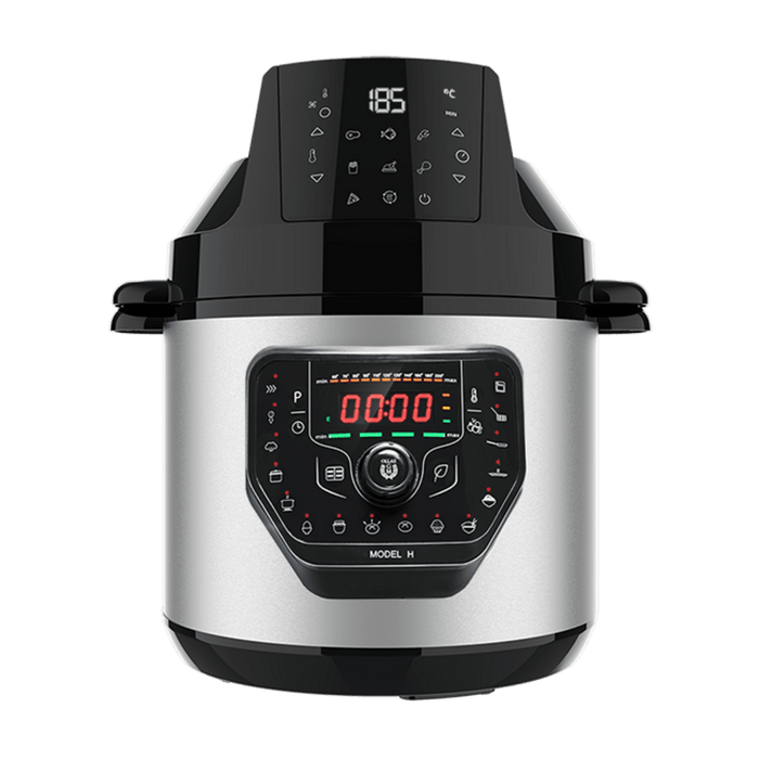 Oală electrică programabilă cu friteuză Cecotec Olla GM H Fry, 6 l, 27 de moduri de gătire, oțel