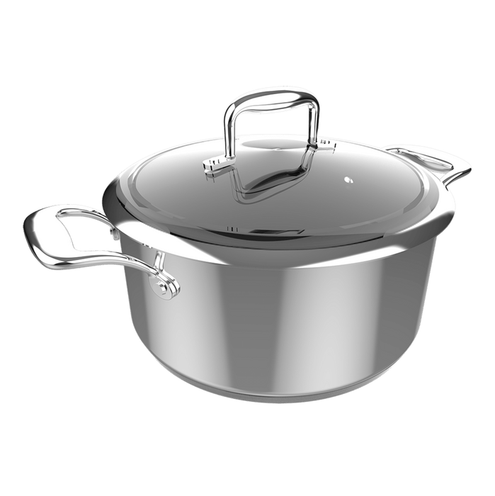 Oală Cecotec Polka Classy 24 Pot Steel, 4 l, 24 cm, inox 18/10