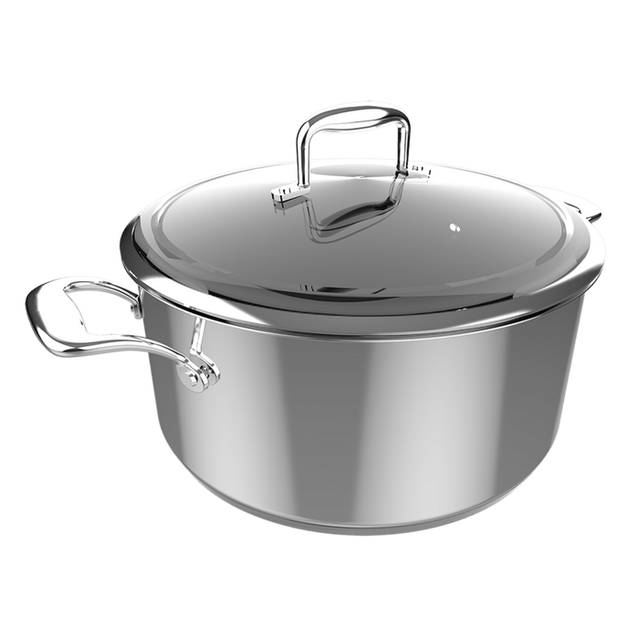 Oală Cecotec Polka Classy 28 Pot Steel, 7,5 l, 28 cm, oțel inoxidabil