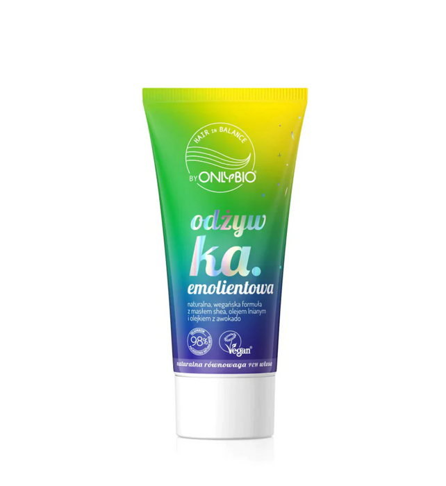 Balsam de păr OnlyBio Hair Balance Emollient, anti-încâlcire, cu unt de shea, 50 ml