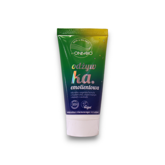 Balsam de păr OnlyBio Hair Balance Emollient, anti-încâlcire, cu unt de shea, 50 ml