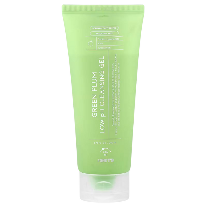 Gel de curățare #OOTD Green Plum, cu pH scăzut, pentru față, 200 ml