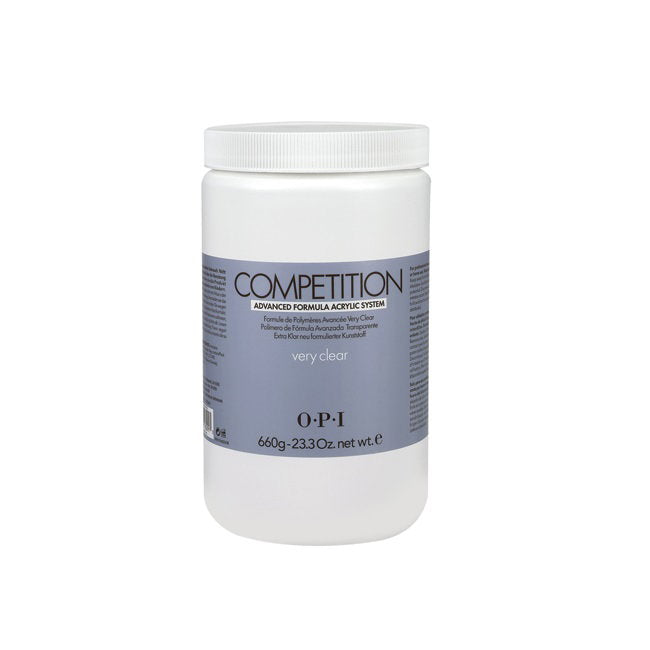 Pudră acrilică pentru unghii Opi Competition, nuanța Very Clear, 660 g