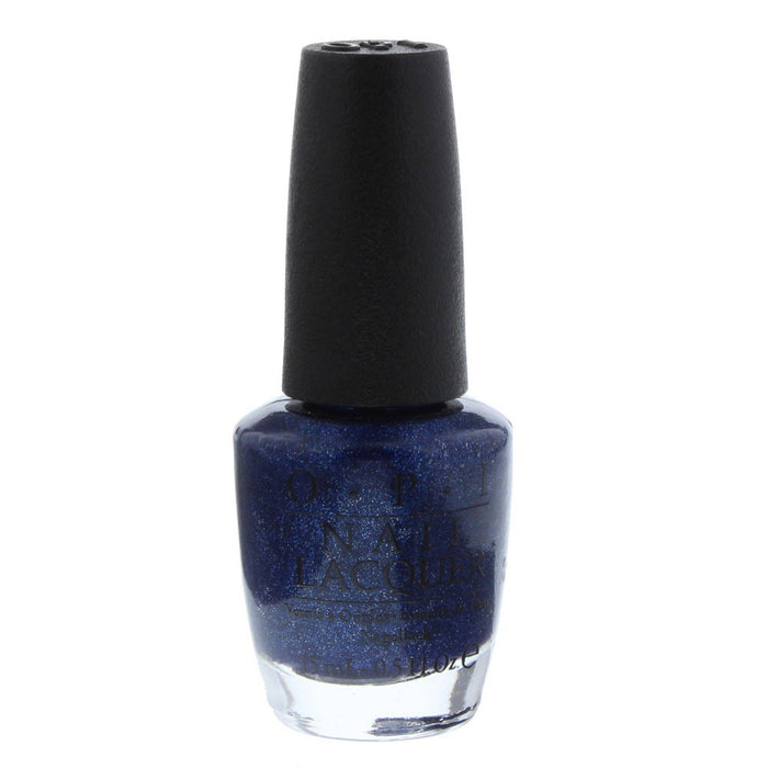 Lac de unghii Opi Give Me Space, albastru închis cu particule strălucitoare, lucios, 15 ml