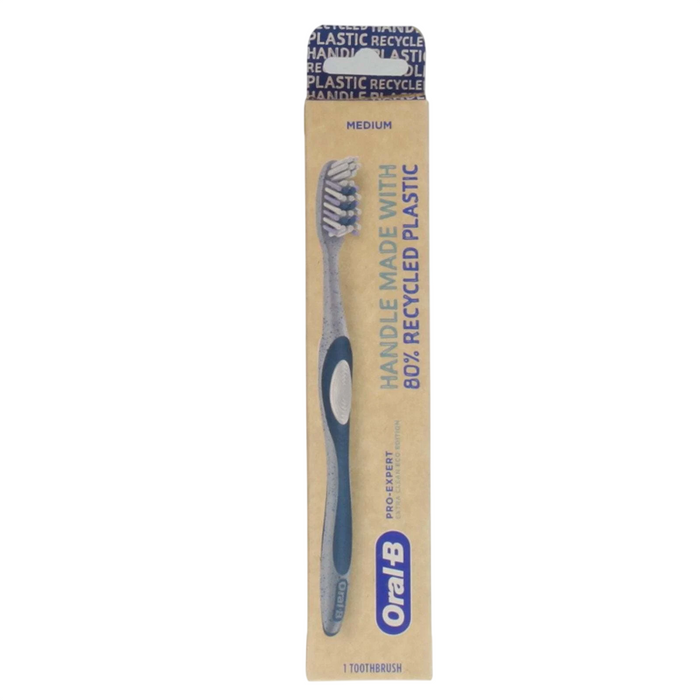 Periuță de dinți Oral-B Pro-Expert Extra Clean, medie, mâner din 80% plastic reciclat, 1 buc