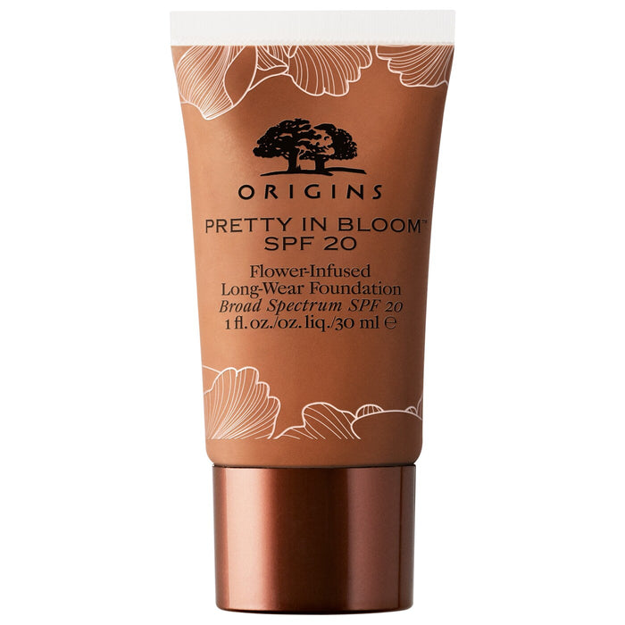 Fond de ten cremos Origins Pretty In Bloom, de lungă durată, nuanța 700 Very Deep Neutral, SPF 20, 30 ml