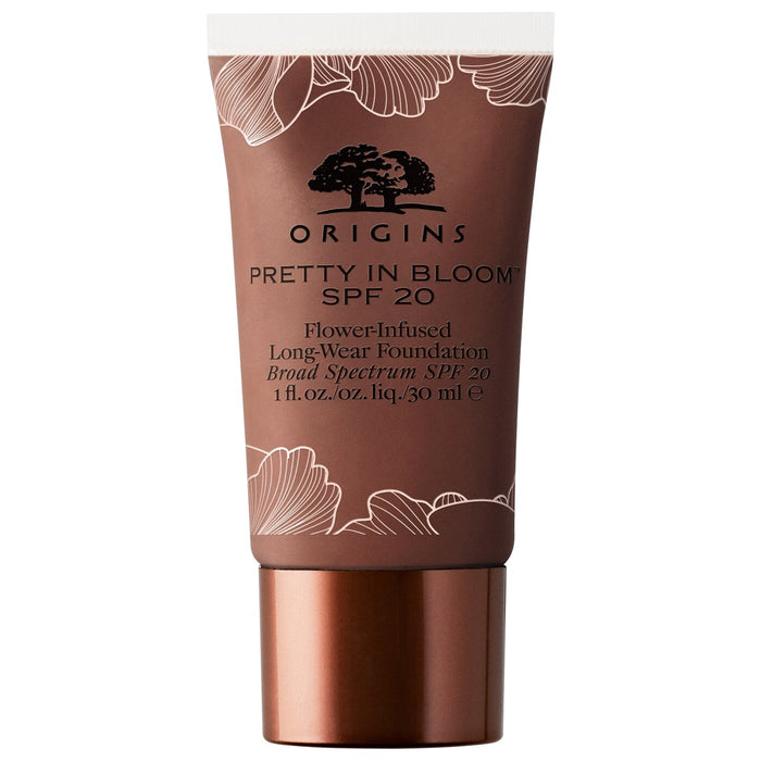 Fond de ten cremos Origins Pretty In Bloom, de lungă durată, nuanța 730 Very Deep Warmth, SPF 20, 30 ml