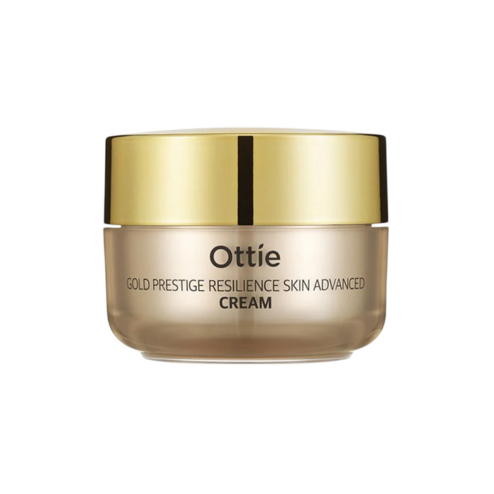 Cremă de față Ottie Gold Prestige Resilience Skin Advanced, cu Q10, hidratantă, antiîmbătrânire, de zi și de noapte, 50 ml