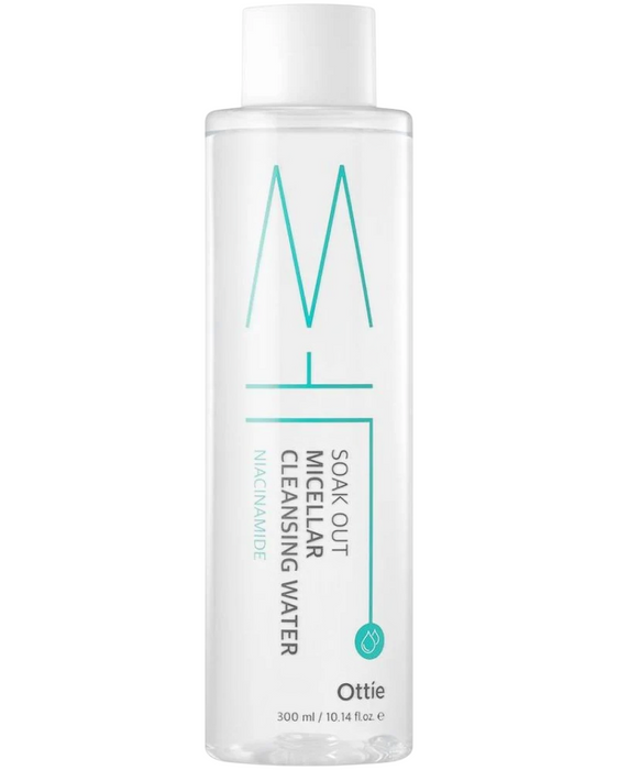 Apă micelară Ottie Soak Out, pentru ten sensibil, cu niacinamidă, 300 ml