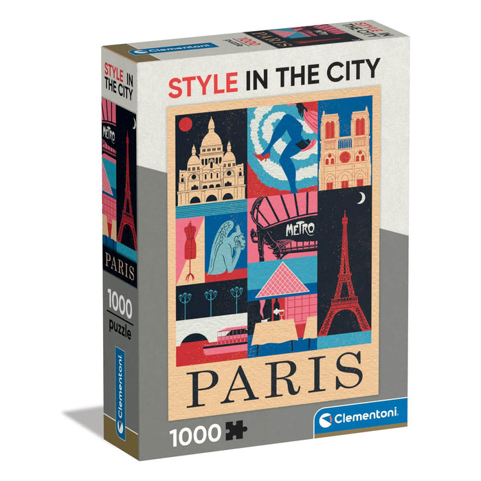Puzzle Clementoni Compact, Style in the City Paris, 1000 de piese