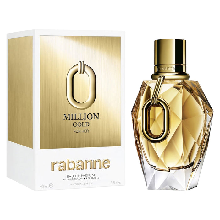 Apă de parfum Paco Rabanne Million Gold, reîncărcabilă, pentru femei, 90 ml