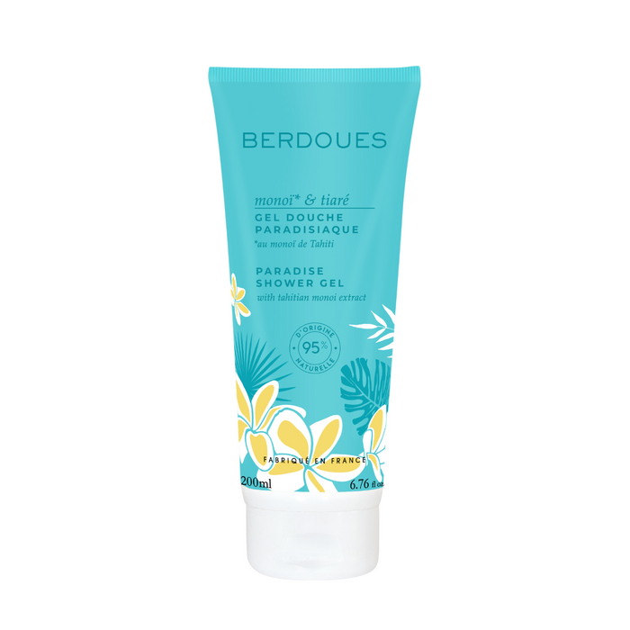 Gel de duș Parfums Berdoues Monoi & Tiare, hidratant, pentru toate tipurile de piele, 200 ml
