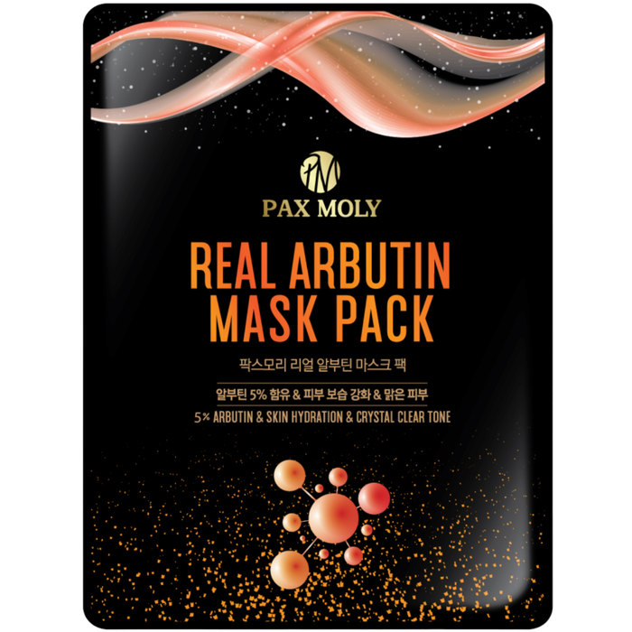Mască facială PaxMoly Real Arbutin, hidratantă, cu 5% arbutină, 25 ml