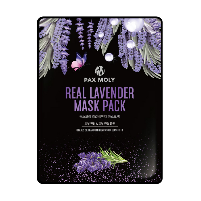 Mască facială PaxMoly Real Lavender, pentru elasticitate, 25 ml
