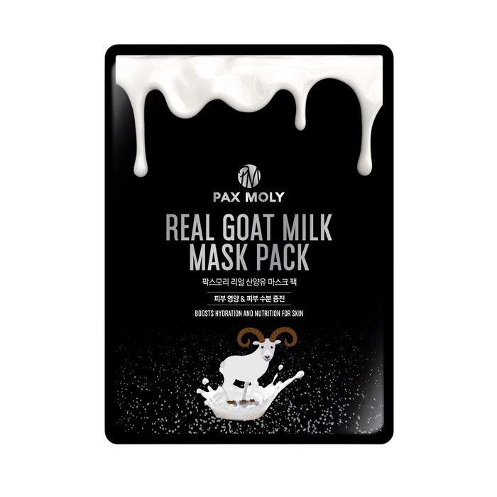 Mască facială PaxMoly Real Goat Milk, hidratantă și nutritivă, zi și noapte, 25 ml