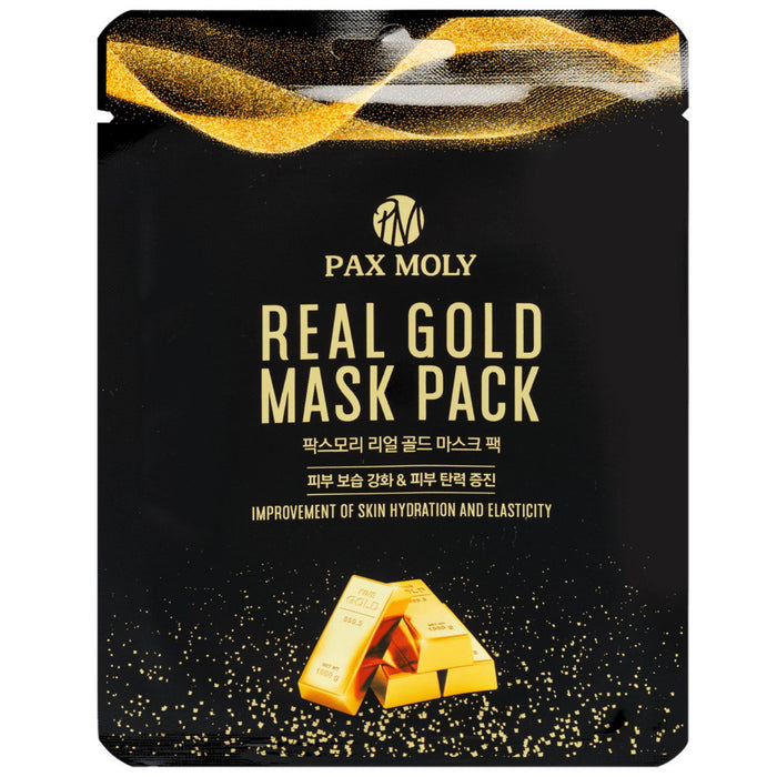 Mască facială PaxMoly Real Gold, hidratantă, 25 ml