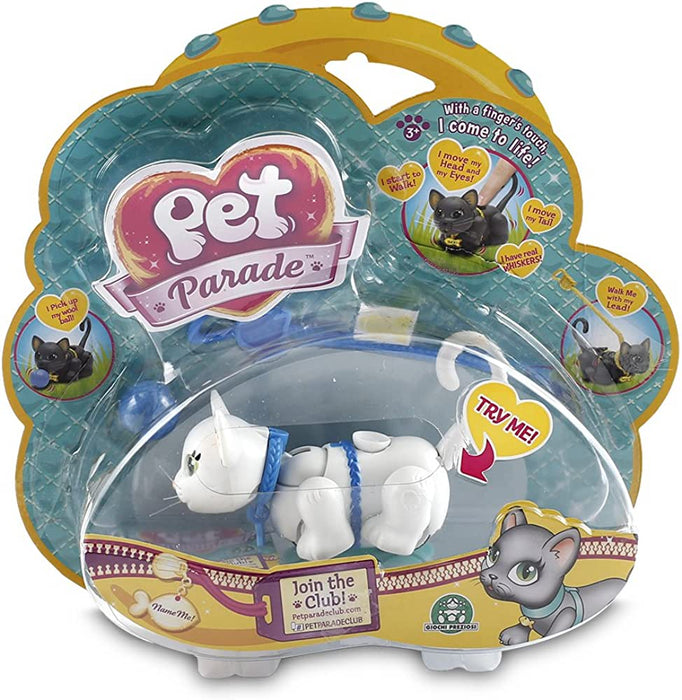 Figurină interactivă Pet Parade Cat In Blister, pisică de colecție, cu minge și accesoriu