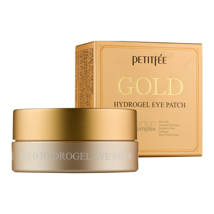 Plasturi hidrogel pentru ochi Petitfee Gold, antiîmbătrânire, 60 buc
