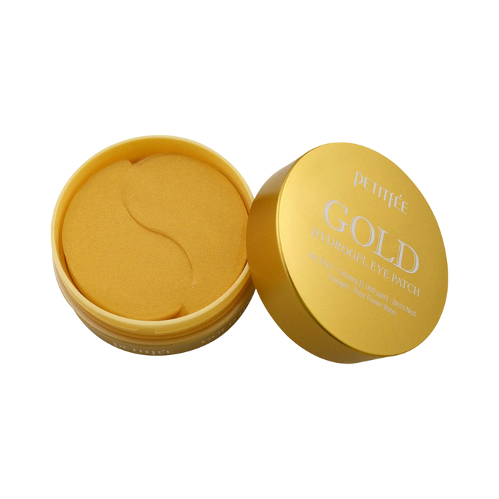 Plasturi hidrogel pentru ochi Petitfee Gold, antiîmbătrânire, 60 buc