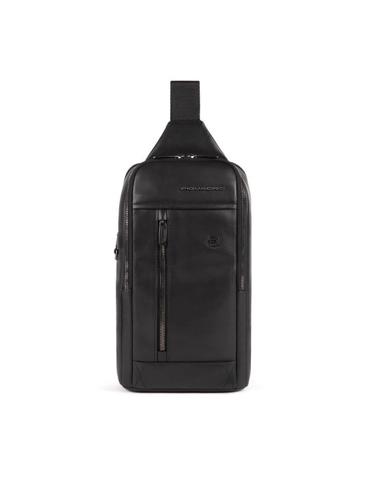 Geantă de umăr Piquadro Monospalla Casual Daypacks, neagră