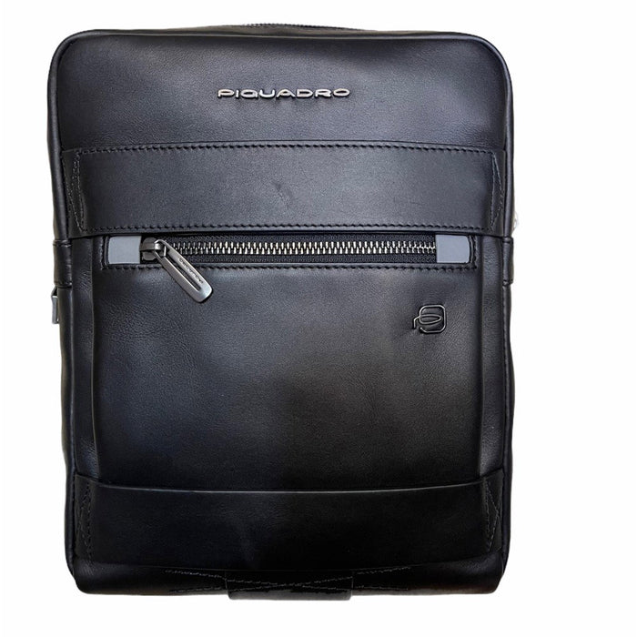 Geantă crossbody Piquadro Obidos, neagră
