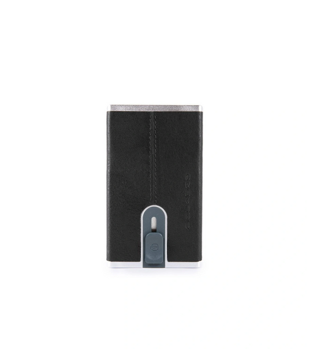 Portcard Piquadro Black Square, negru