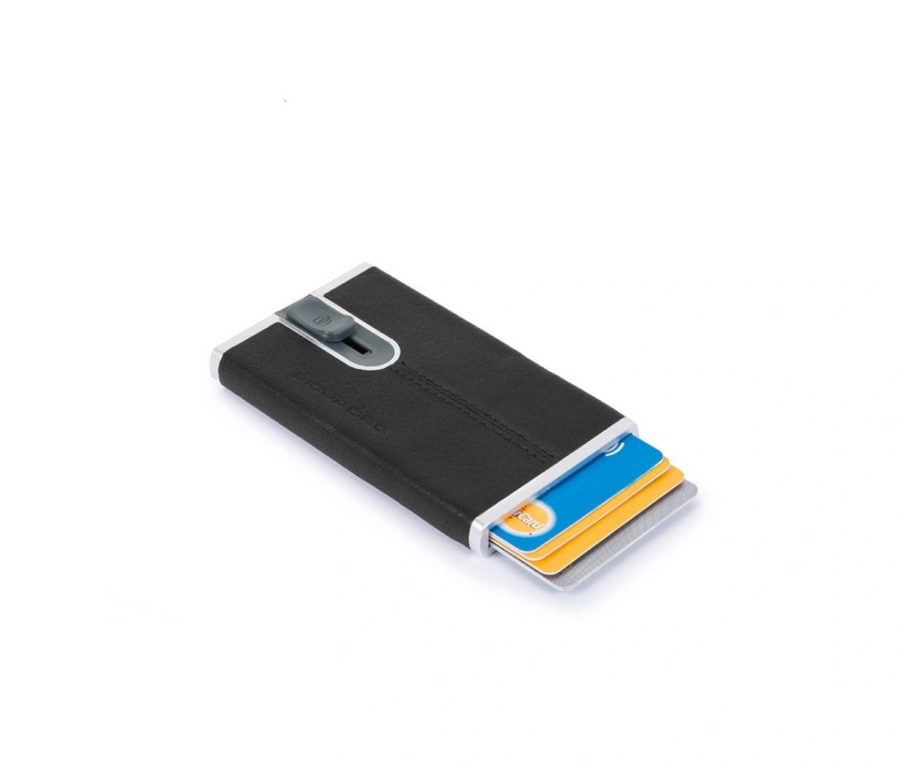 Portcard Piquadro Black Square, negru