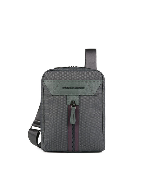 Geantă crossbody Piquadro Trakai, gri închis