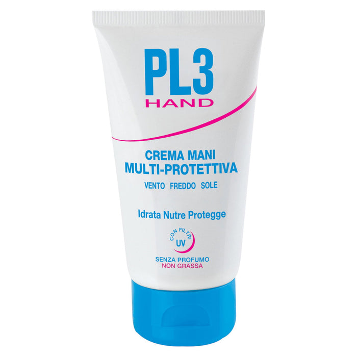 Cremă de mâini PL3 Crema Mani Multiprotettiva, hidratantă, protecție UV, 75 ml, tester