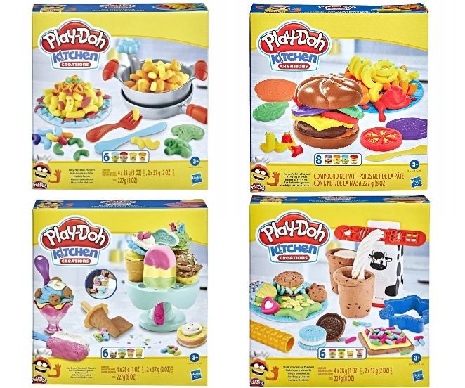 Set de plastilină Hasbro Play-Doh Kitchen Creations, diverse modele, 3+ ani