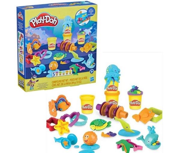 Set de modelare Hasbro Play-Doh Ocean Friends, 3+ ani
