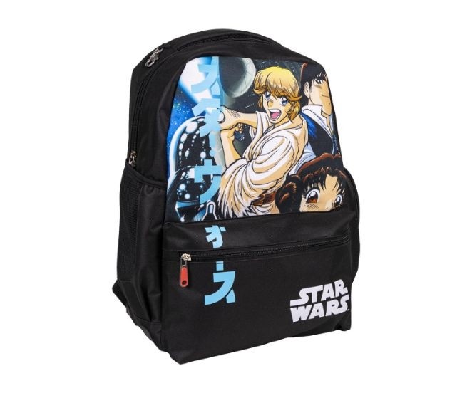 Ghiozdan Cerda Star Wars Manga, 44 × 30 × 13 cm, două compartimente cu fermoar