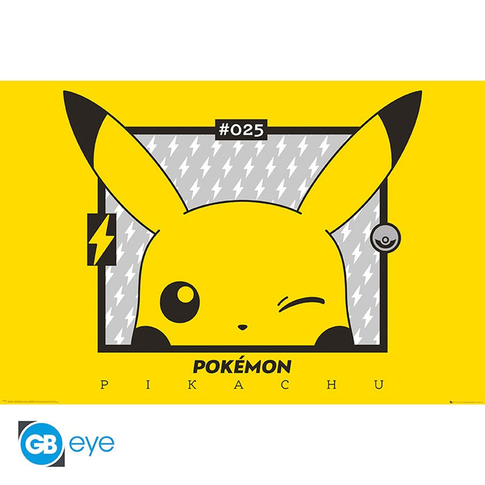 Poster GB Eye Pokémon, Pikachu Wink, 91,5 × 61 cm