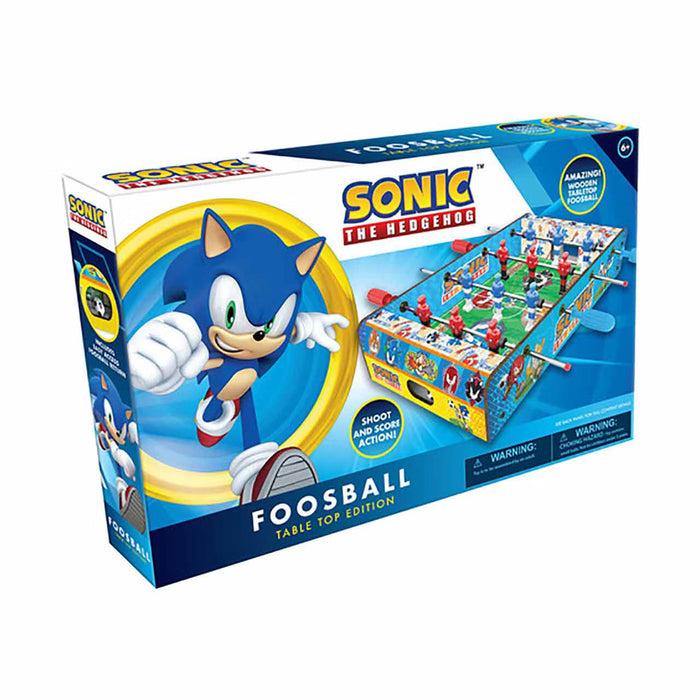 Joc de fotbal de masă Forever Clever Sonic the Hedgehog, Top Edition, 50 x 30 cm, 6+ ani