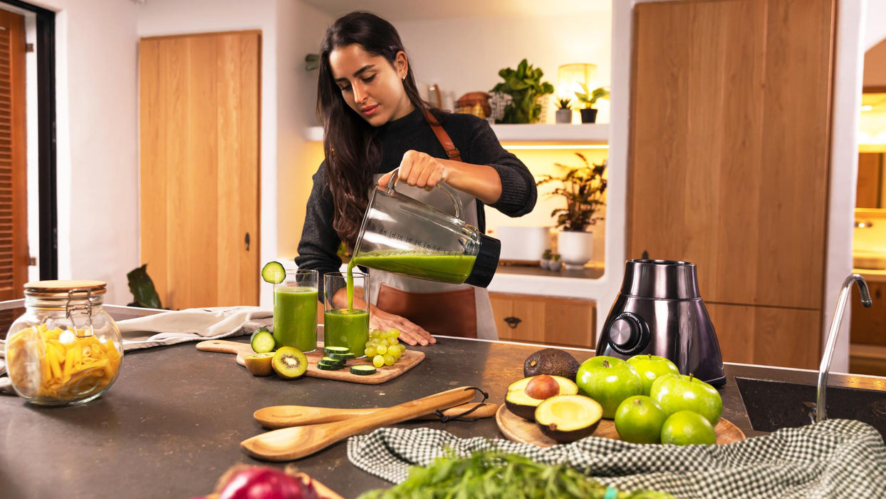 Blender cu vas Cecotec Power Black Titanium 2500MAX Go, 2500 W, vas de 1,8 l, 5 viteze, negru
