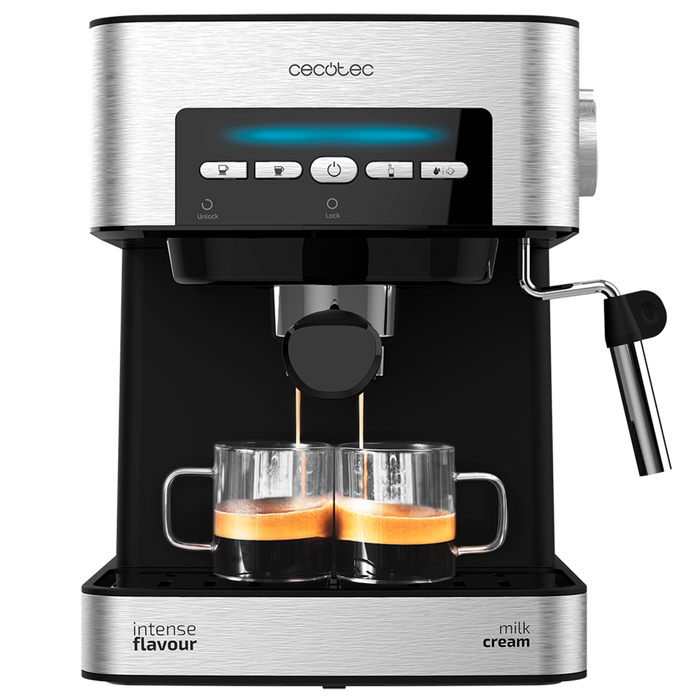 Espressor Cecotec Power Espresso 20 Matic, 850 W, 20 bari, rezervor 1,5 l, oțel
