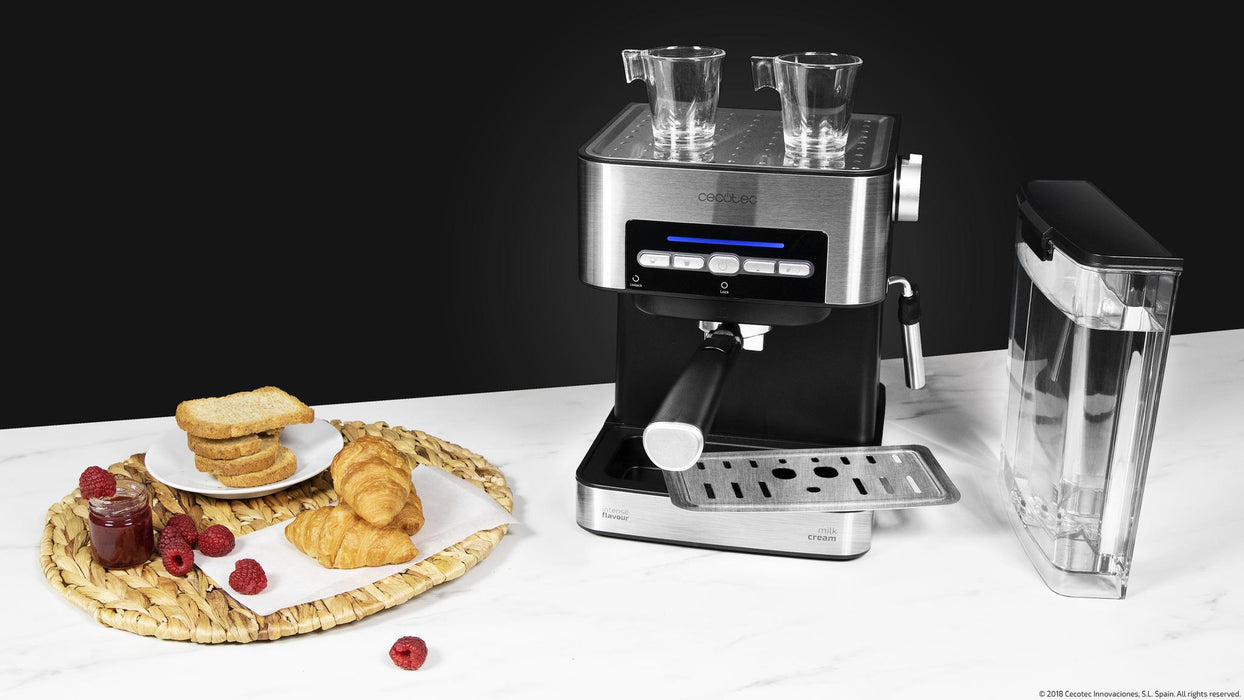 Espressor Cecotec Power Espresso 20 Matic, 850 W, 20 bari, rezervor 1,5 l, oțel