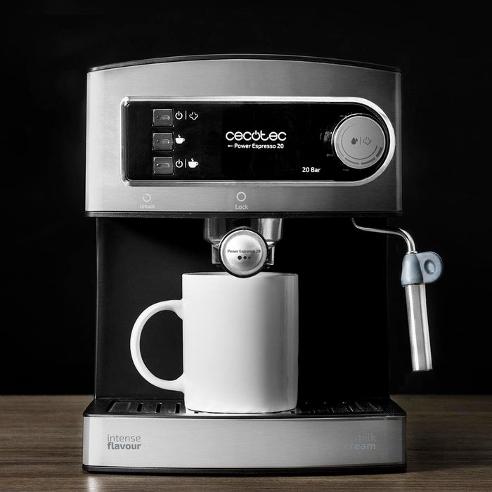 Espressor Cecotec Power Espresso 20, 20 bar, 850 W, rezervor 1,5 l